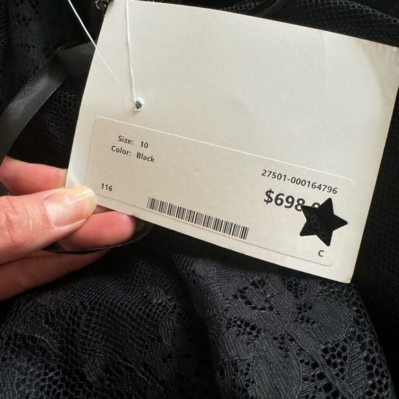 NWT SHERRI HILL Cocktail Prom Pageant Dress Black 
Rhinestone Size 10 - Picture 7 of 14